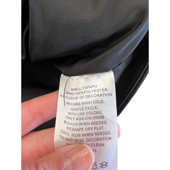 Riverdale South Side Serpents Black Faux Leather Jacket Women's Size XL - Picture 4 of 6